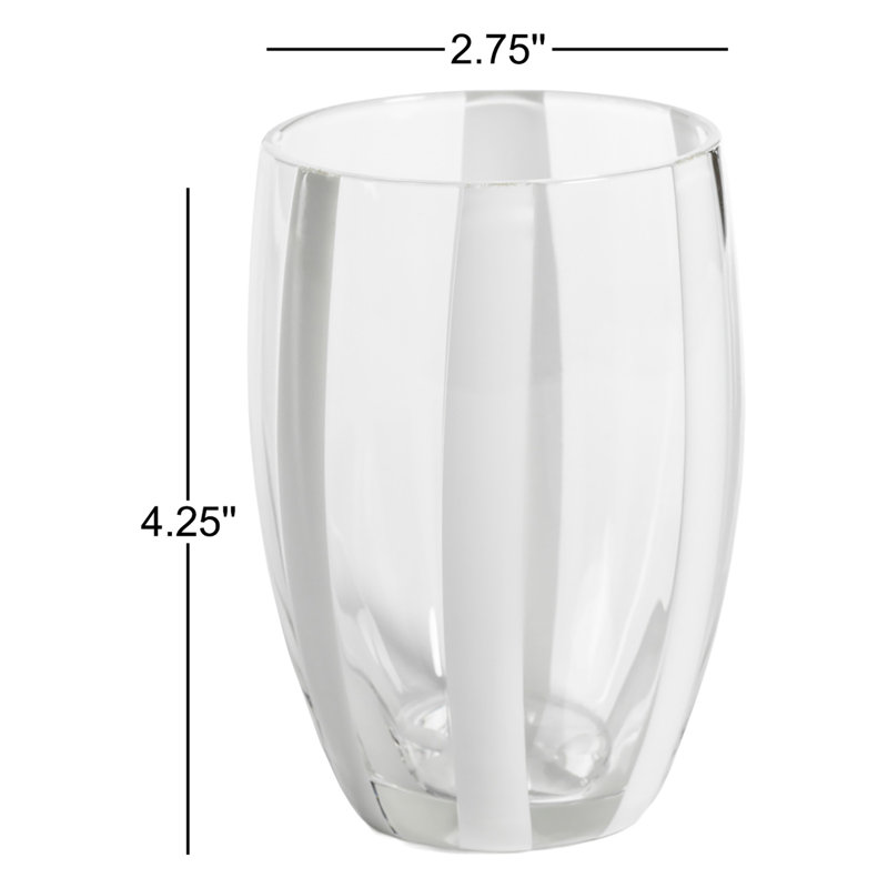 Verres sans pied Brasilia, ensemble de 4, Transparent