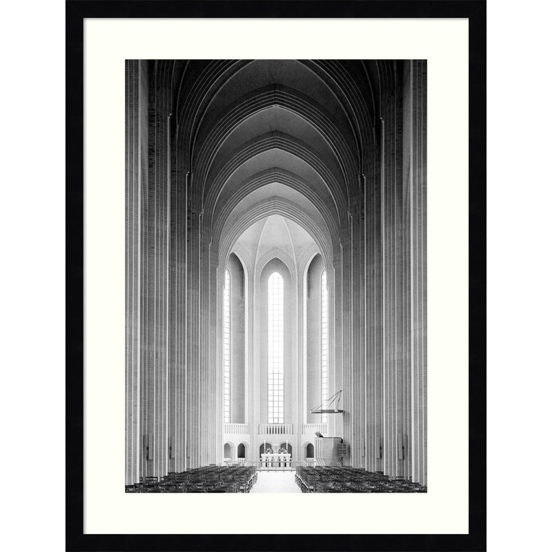 «Architecture 4» par Design Fabrikken, impression sur bois encadrée