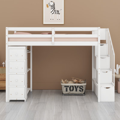 Loft Bed With Storage Drawers