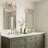 3-Lamp Gold Adjustable Glass Vanity Light