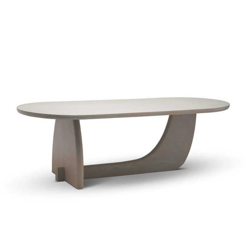 Slade Oval Solid Wood Dining Table, Cliffside