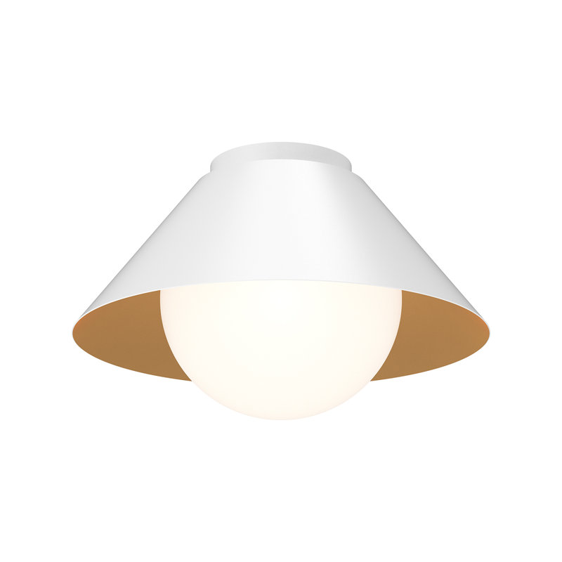 Ireland Integrated LED Dimmable Flush Mount , White