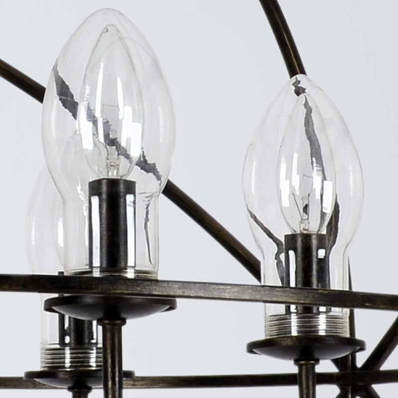 6 - Light Outdoor Chandelier