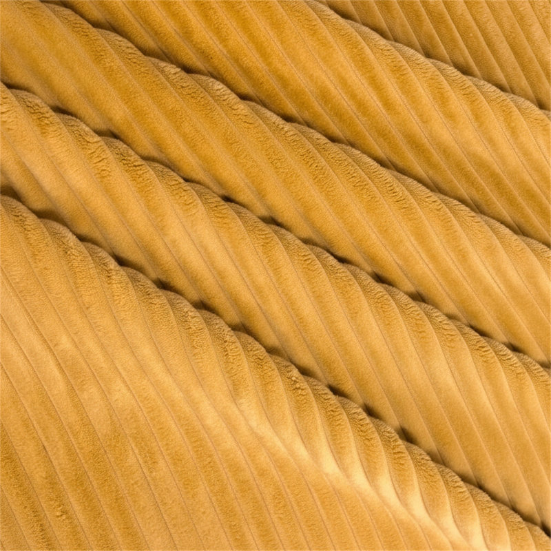Repose-pieds plein Corduroy Upholstery, Brown
