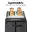 Grille-pain 2 tranches Hamilton Beach avec fentes larges, fonction bagel, Toast Boost 22997FG