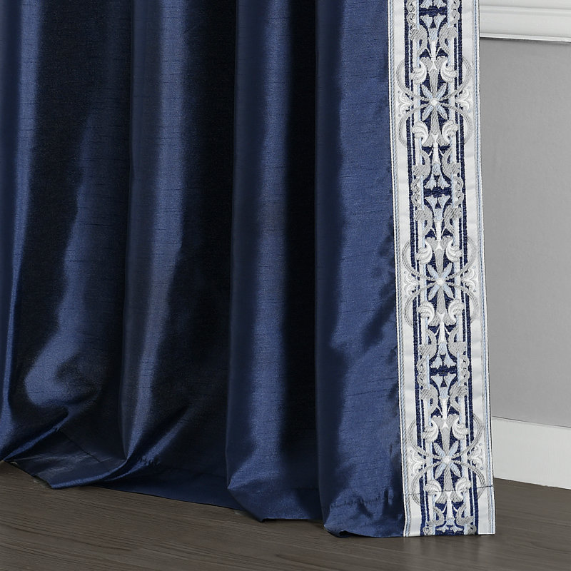 Rideau en polyester Luxury, Rouge