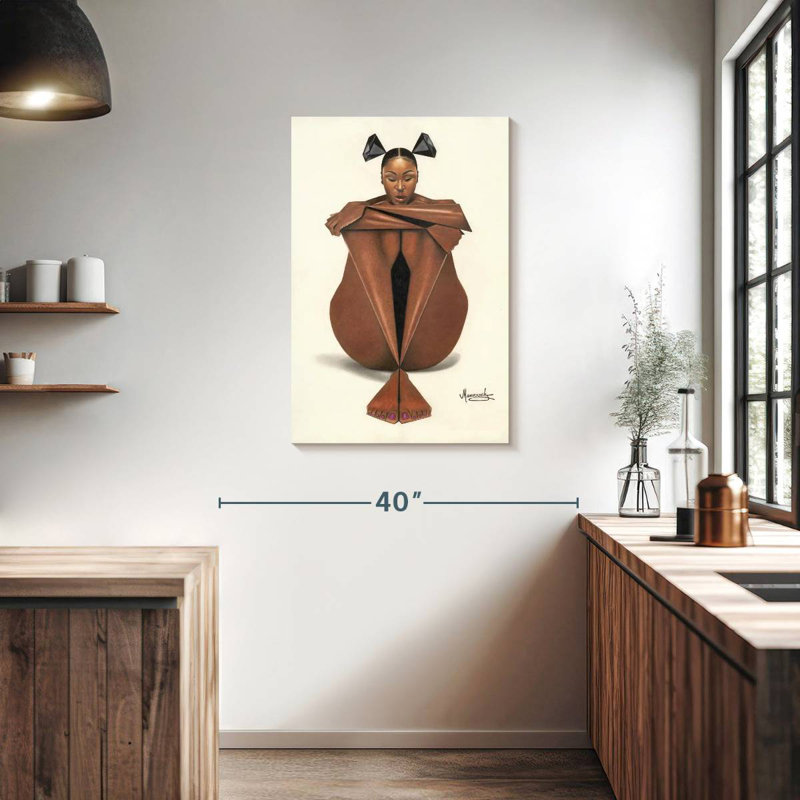 Leisha Black Diamond I, 36" H x 24" W