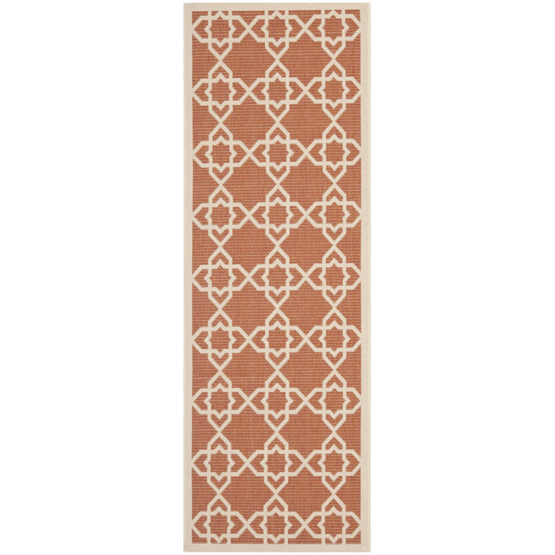 Dirks Performance Geometric Indoor/Outdoor Area Rug, Runner 2'3" x 6'7"