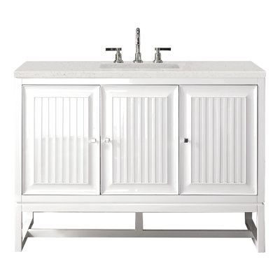 Athens 48'' Single Bathroom Vanity with Quartz Top