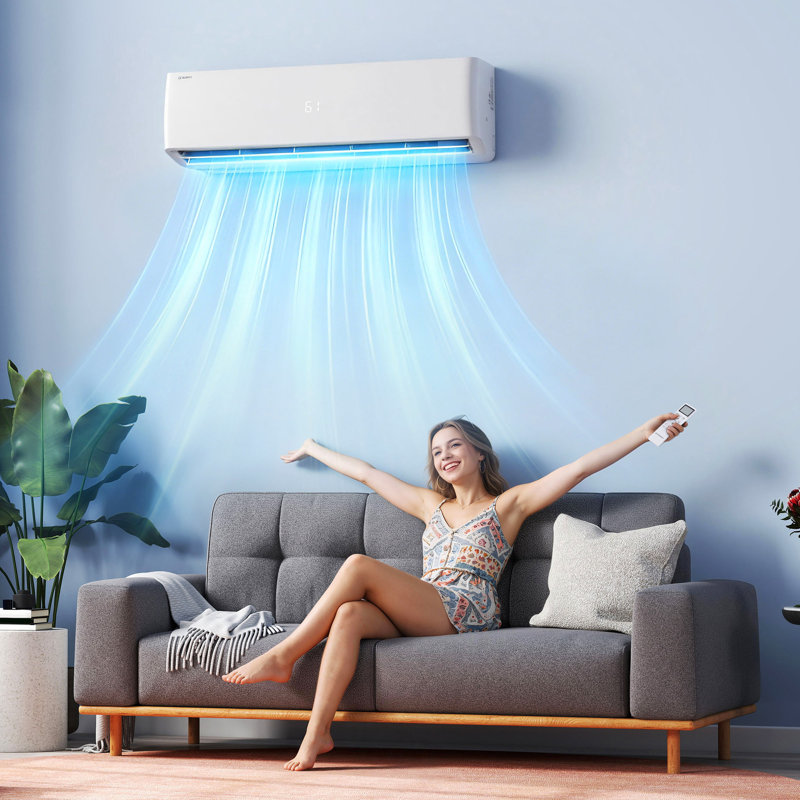 Mini Split Air Conditioner and Heater, 36,000 BTU, SEER2 18, 220V Inverter Energy-Efficient AC with Self-Cleaning, Remote and APP Control, Easy Installation, Cools up to 2500 Sq.Ft.