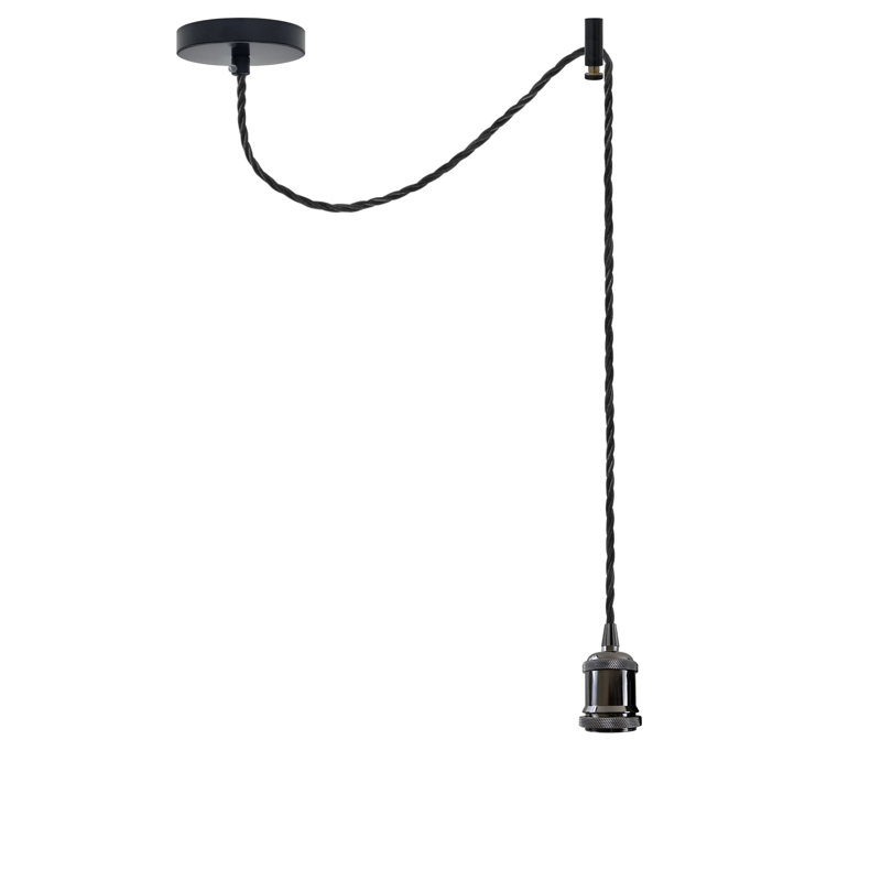 Sneller 1 - Light Single Pendant, No, Shiny Black