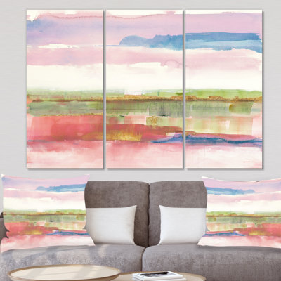 « influence de la ligne et couleur doré clair » shabby élégance de qualité supérieure, reproduction d’image multi-pièces sur toile