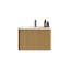 Meuble-lavabo de salle de bain mural de 24 po avec lavabo rayé en chêne naturel et en céramique blanche à rebords incurvés de conception moderne-977021332