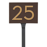 Floating 1-Line Lawn Address Sign