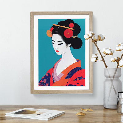 XV1022-2623X Luscious Geisha 1 Piece Single Picture Frame Wall Art