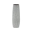 Vase gris décoratif en céramique à motif gravé-986936594