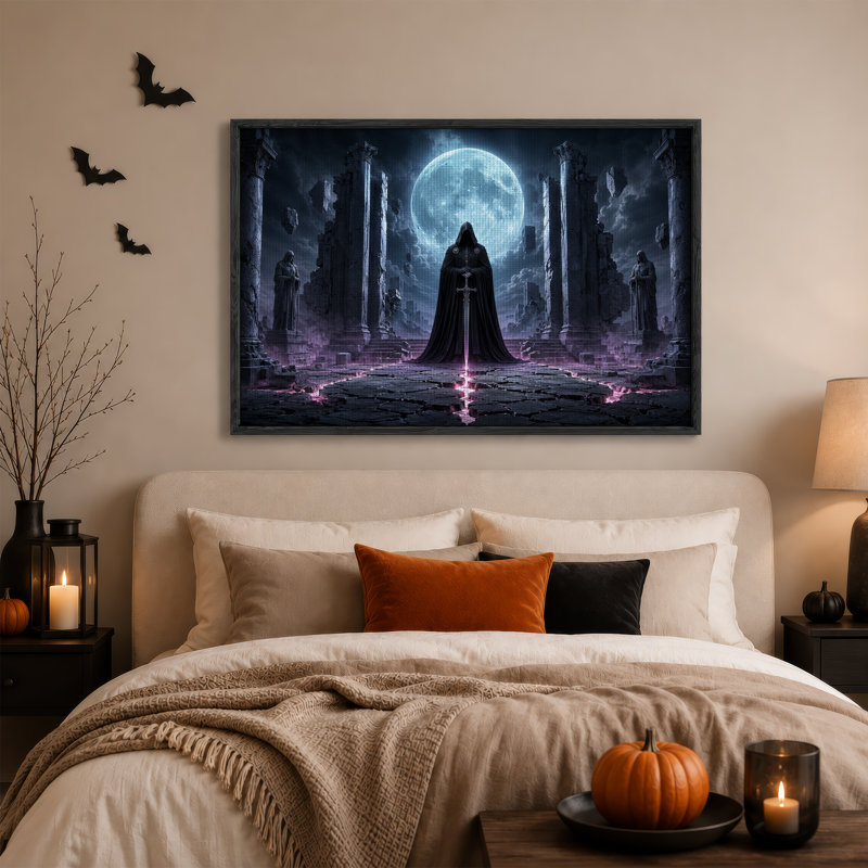 Art mural sur toile Halloween, H 32 po x l 48 po