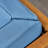 2Pcs Mid-Century Modern Club Chairs - Wood, Pecan Blue Chair  2