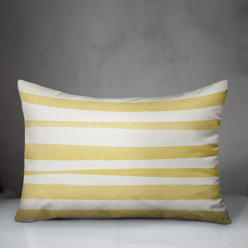 Outdoor Rectangular Pillow Cover & Insert, Yellow