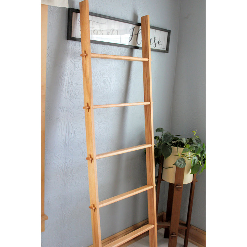 Solid Oak 72"X23" Blanket Ladder