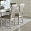 Ensemble de 2 chaises d'appoint de style glamour avec dossier capitonné en acrylique et dossier capitonné à finition champagne