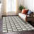 Machine Washable Indoor/Outdoor Lipman ACN2416 Geometric Rug-2029282832