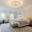 Tiffany 20 Inch 4 Light Dimmable Flush Mount Ceiling Lamp
