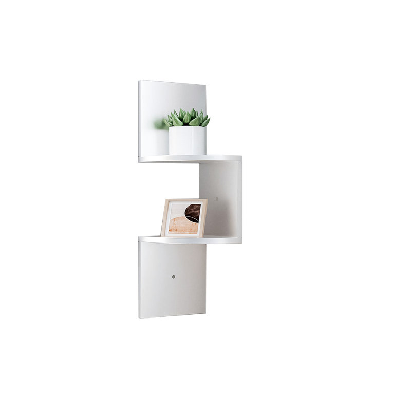 Durdham Park 2 Piece Corner Shelf, White