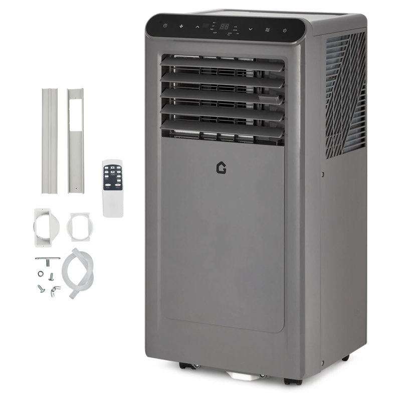Climatiseur portatif 8 000 BTU pour les pièces de 450 pieds carrés - Refroidissement 3-en-1 avec déshumidificateur / ventilateur, télécommande incluse, ensemble de fenêtre / mode veille (écoénergétique et silencieux)