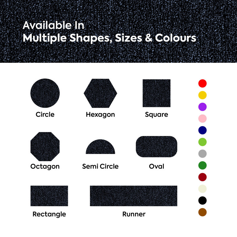 Indoor Outdoor Pet and Kids Friendly Solid Color Navy Area Rugs, Stain & Fade Resistance,  Perfect for Patio, Deck, Picnic, Beach, Backyard, Event, Camping & Wedding Rug