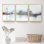 Paysage - Ensemble de 3 reproductions de cadres photo sur toile
