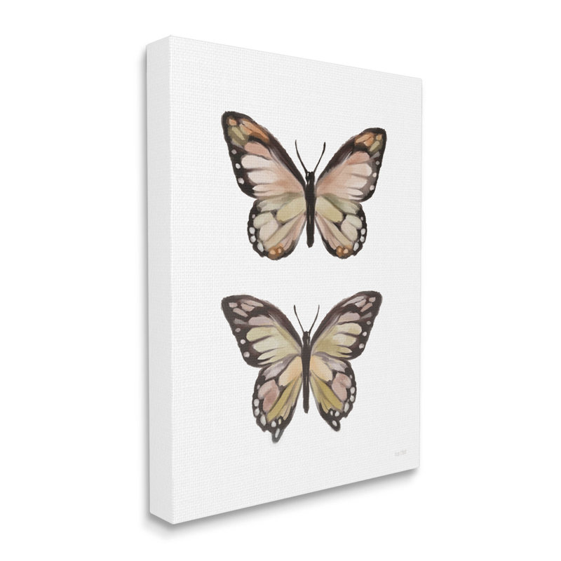«Butterfly Wings», art mural sur toile par House Fenway, H 20 po x l 16 po x P 1,5 po