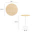 Table de bar ronde en grain de bois 28 po Lippa-370133300