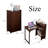 Bamboo Foldable Computer Desk with Hidden Storage Cabinet -379997592