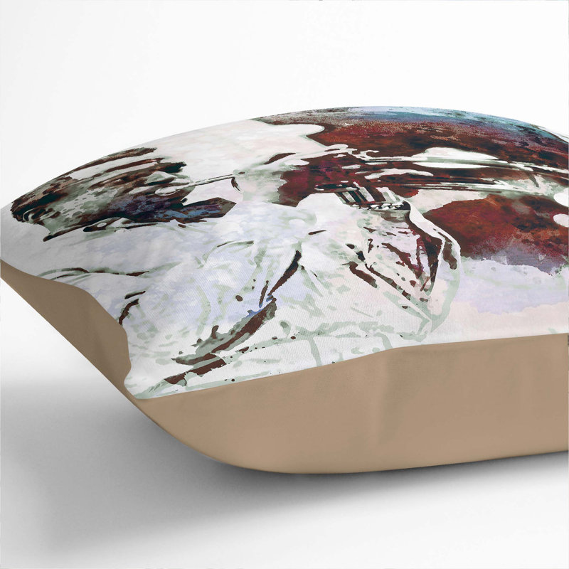 Square Cushion, Stone, 55cm H x 55cm W x 20cm D