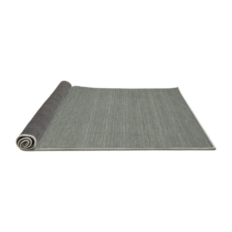 Tapis contemporain gris, Rond 5 pi
