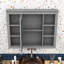 Pharmacie avec porte en miroir pour décoration intérieure moderne-2002892620