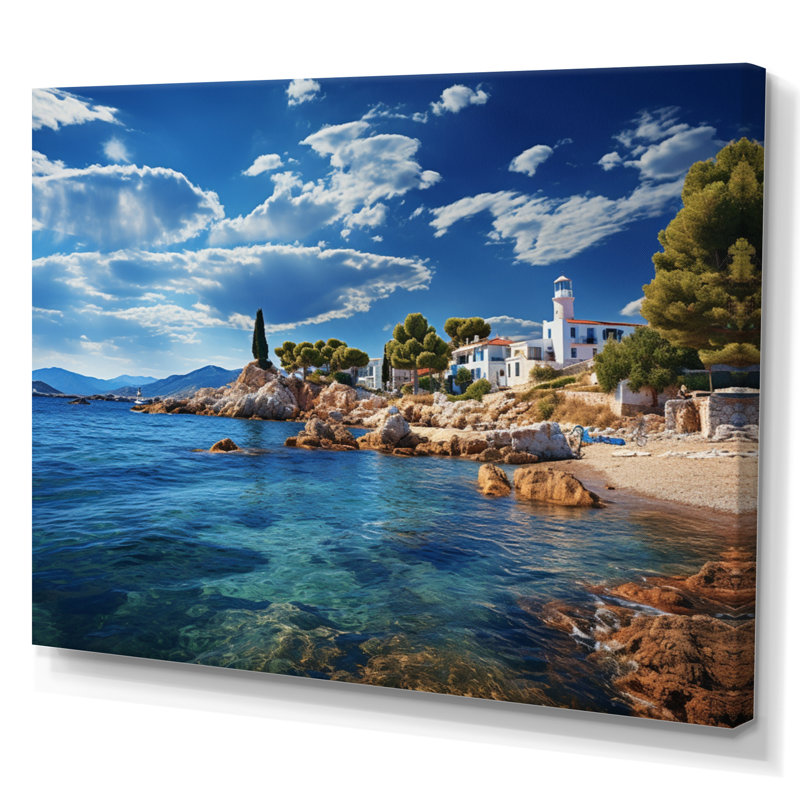 Tove Grèce Saronic Serenade I sur toile, H 24 po x l 32 po, Toile tendue