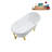 57.5'' x 29.5'' Soaking Acrylic Bathtub-83636116-83636121