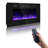 36" Electric Fireplace with 12 Color Flame - Recessed/Wall Mount, Remote Control-1293810178