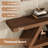 39.4" Farmhouse Console Table With 3-tier Storage Shelves, Narrow Entryway Table, Rustic Sofa Table Behind Couch For Hallway, Foyer, Living Room, Apartment Entry, Modern Wooden Entry Table, Walnut