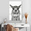 Brampt Happy Alpaca en noir et blanc-108587902