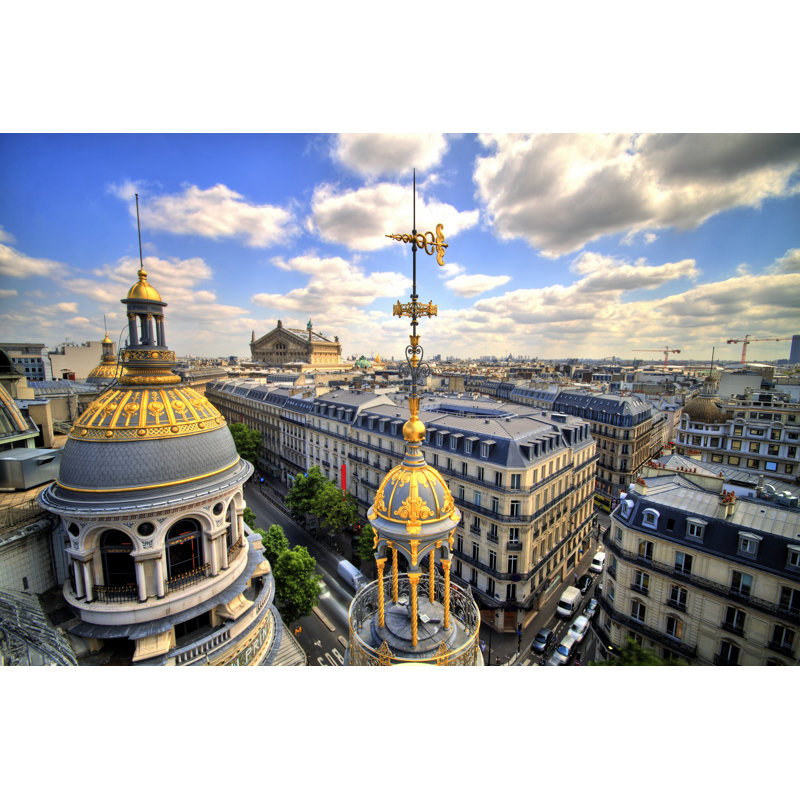 Paris Rooftop - Wrapped Canvas Print, 30cm H x 46cm W