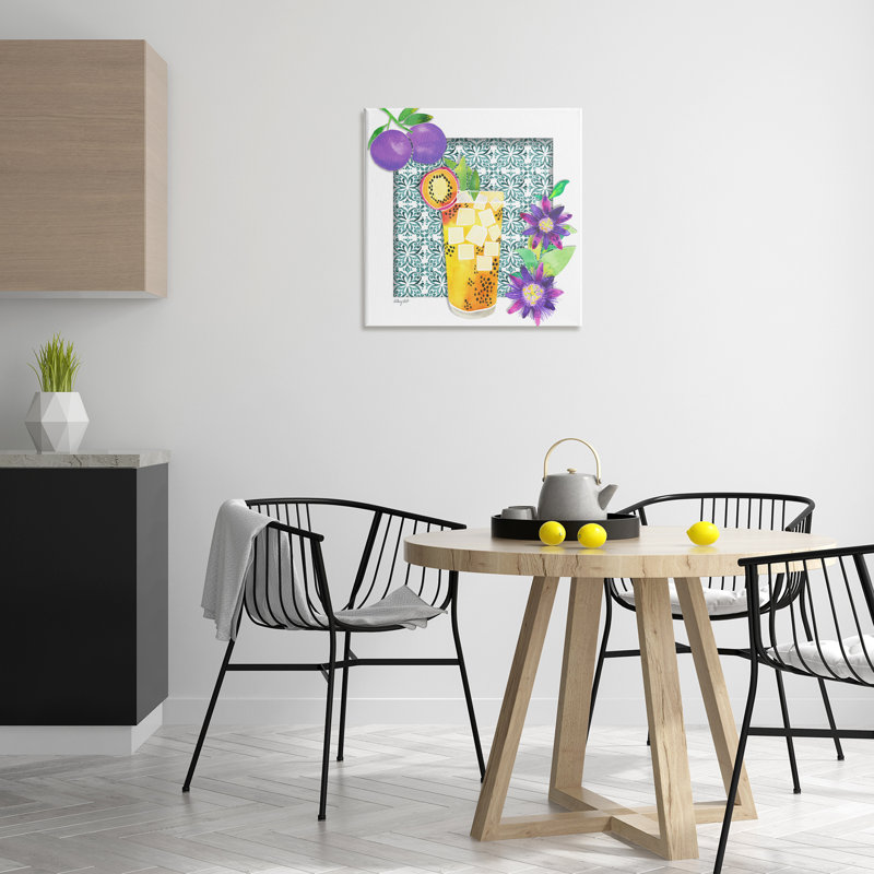 «Passion Fruit Cocktail Canvas», conception de Hillary Holt, H 24 po x l 24 po