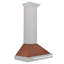 ZLINE 30 in. Convertible DuraSnow Stainless Range Hood with Copper Shell and Handle (KB4SNX-C-30)