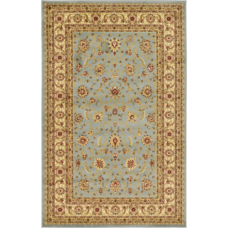Tapis à motif oriental ciel Odyssey, Rectangle 3 pi 3 po x 5 pi 3 po