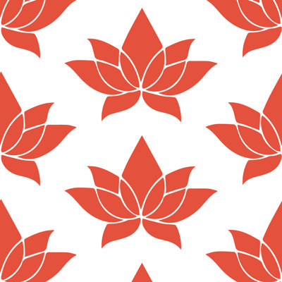 Lotus Lines 10' L x 24" W Wallpaper Roll