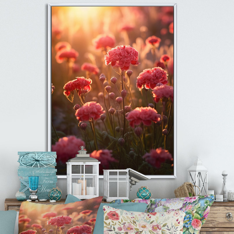 Rétro œillets bruns II sur toile, H 32 po x l 16 po x P 1 po, Cadre flottant blanc