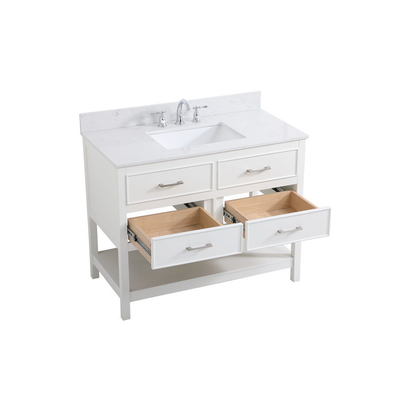 Ensemble de meuble-lavabo simple 42 po Sinclaire, Blanc