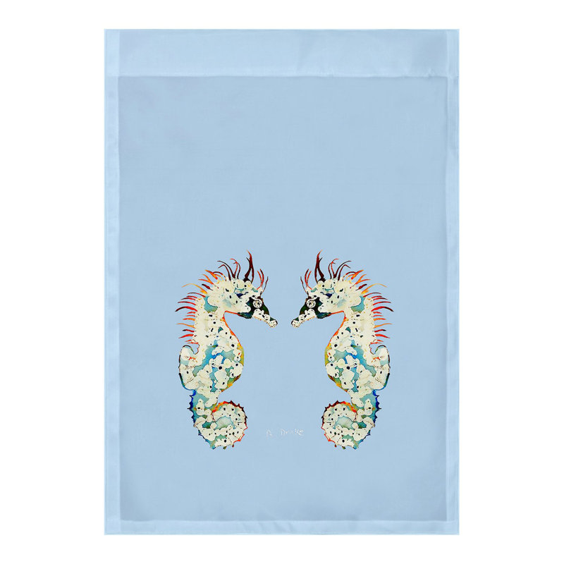 Drapeau de jardin Betsy, H 18 po x l 12,5 po, Bleu pâle